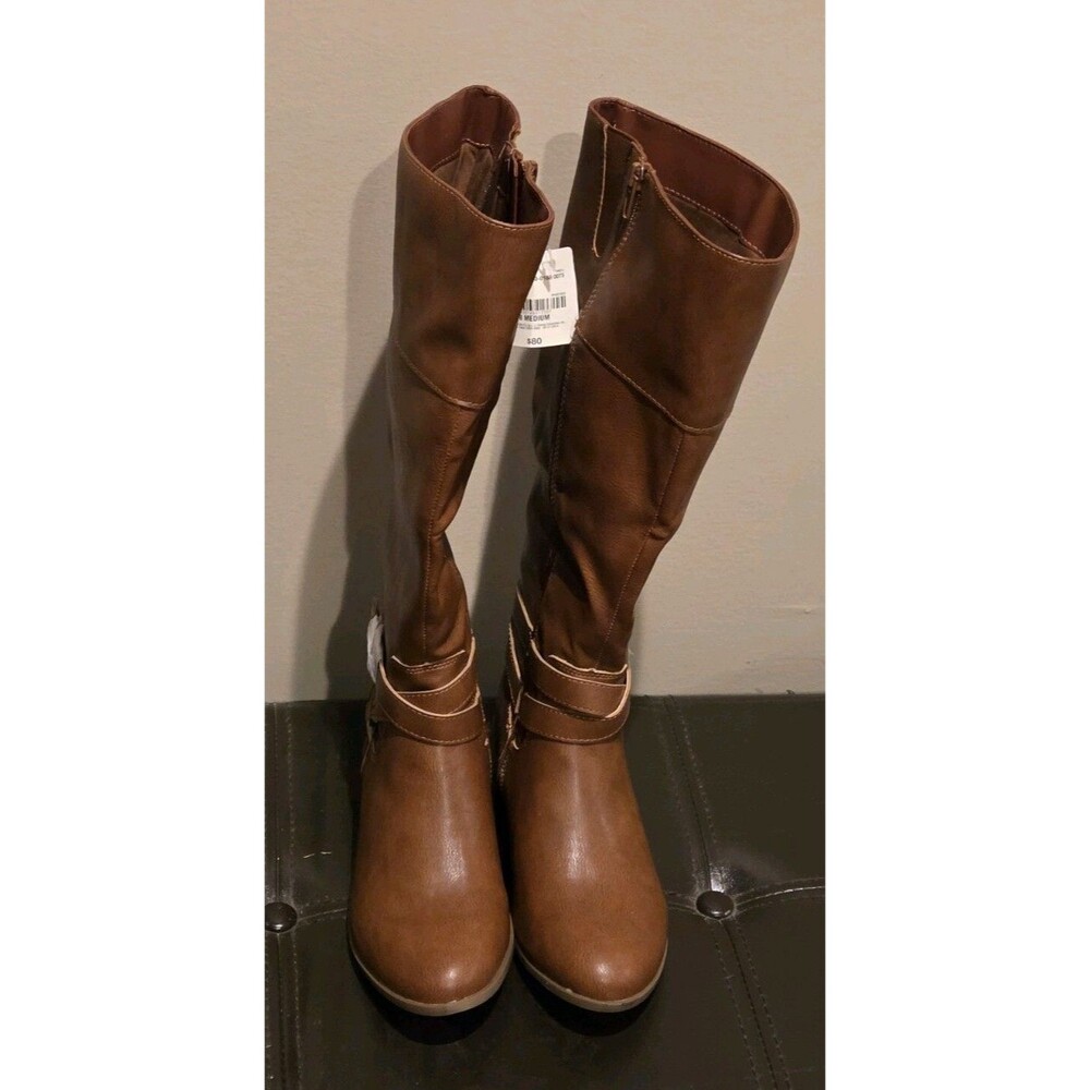 New with Tags JCPenney Ana Torrance Brown Tall Boots - Size 8 Medium